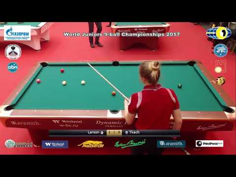 SF Larson April Rose v Tkach Kristina World Juniors 9 ball Championship 2017