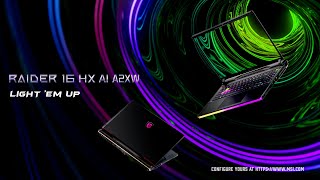 MSI Raider 16 HX AI A2XW - Light 'em Up | MSI