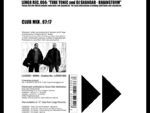 Tube Tonic And DJ Shandar - Brainstorm (Club Mix)