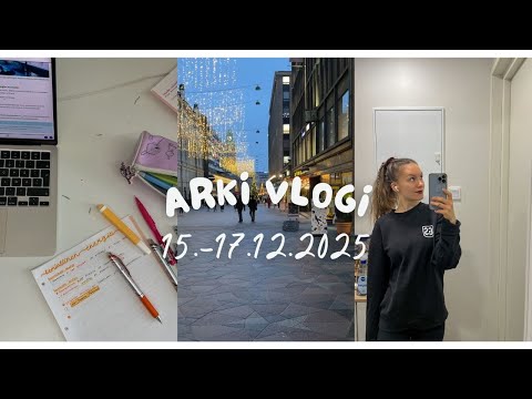 Kolme päivää pääsykoe opiskelujen keskellä🌸📝|Arkivlogi