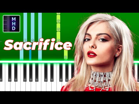 Bebe Rexha - Sacrifice (Piano Tutorial Easy)
