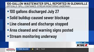 Glennville officials say conditions back to normal after wastewater discharge