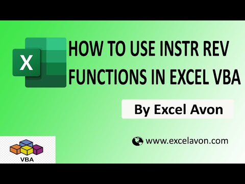 How to use INSTR REV Function in Excel VBA - Excel Avon