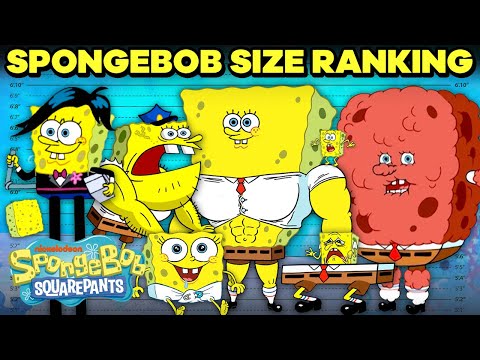 SpongeBob Ranking By Size! 📏 | SpongeBob