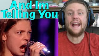 Courtney Hadwin - And I&#39;m Telling You (The Voice Kids UK) Reaction!