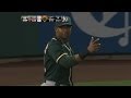 Cespedes throws out Kendrick at the plate