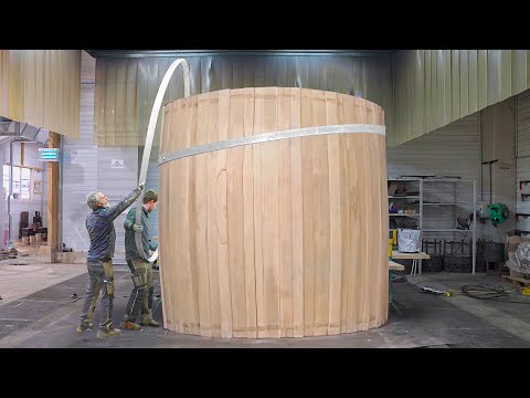 Amazing Process of Building Giant Wine Barrel in France
