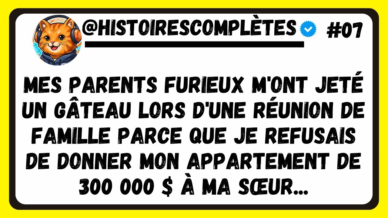 MES PARENTS furieux m'ont jeté un gâteau dessus lors d'une réunion FAMILIALE parce que j'avais refus