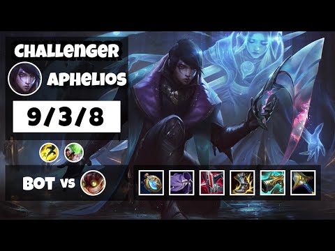Aphelios vs Ziggs NA Challenger BOT (9/3/8) - v11.17