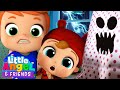 Scary Monsters Song | Be Brave Baby John! | Little Angel And Friends Kid Songs