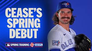 Dylan Cease makes his Spring Training debut with the Blue Jays! (FULL 1st inning!) | MLB Highlights