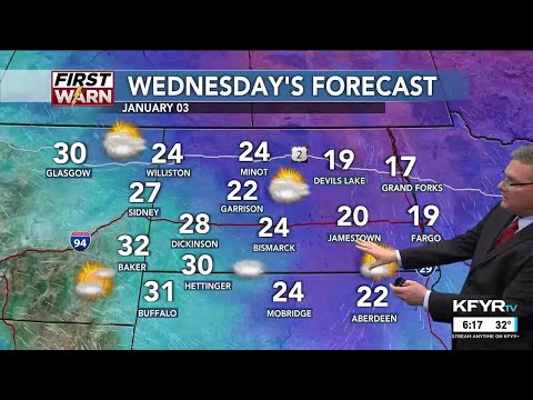 KFYR First News at Six Weather 01/02/24