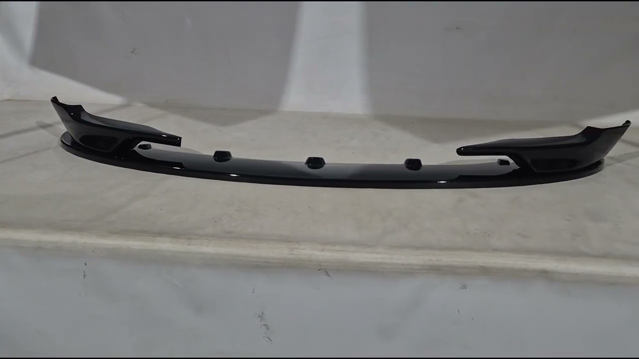 Накладка на передний бампер DPT Flap V-3 (для M-Sport, черный глянец) Video 2