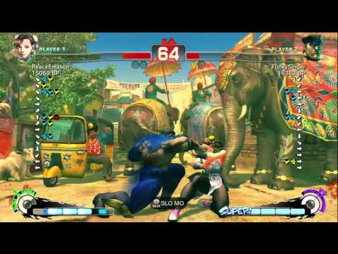 Harideshi [Bison] vs PeaceEmason [Chun] SSF4 Japanese Online Ranked Matches - TRUE-HD