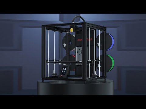 Профессиональный 3D-принтер 3д принтер 3d printer 3D-принтер Zonestar Z9V5Pro-MK4 300x300x400 OKI - фото 1 - id-p1832821145
