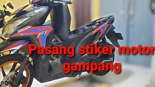 Download lagu Cara pasang striping motor || Pasang stiker motor vario #vario125 #vario #stikerdecal #honda mp3