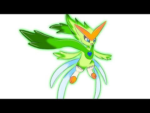 How to draw Victini and Celebi Fusion