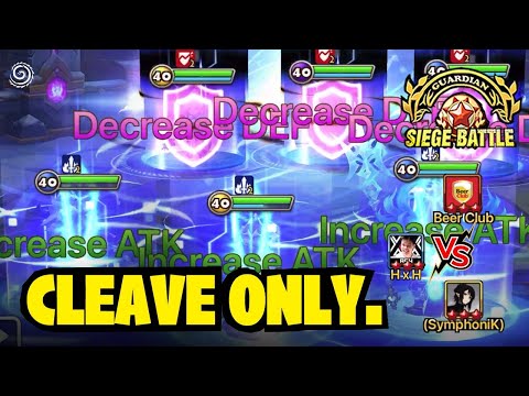 Time for a CLEAVE SIEGE!! No tanks. Just CLEAVE and Ignore Defense in Top Tier Siege Battle!