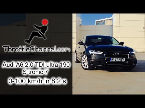 Audi A6 2.0 TDI 190 ultra S tronic acceleration - ThrottleChannel.com