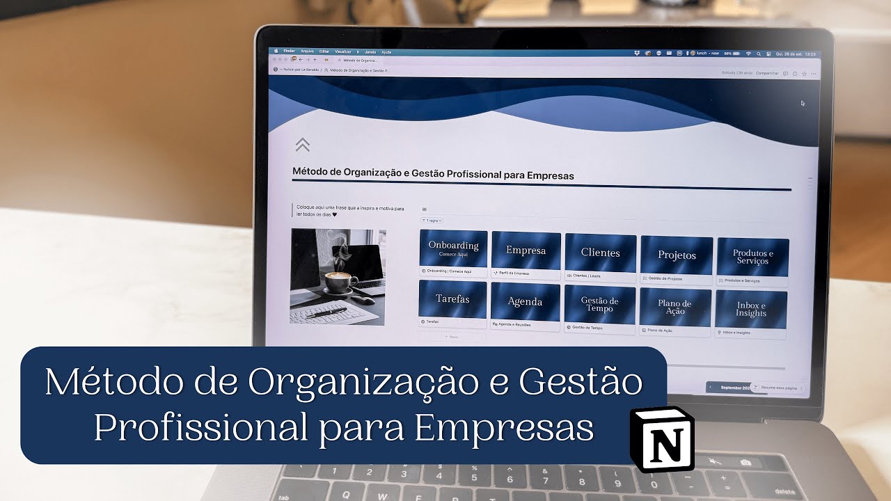 Método de Organização e Gestão Profissional para Empresas | Template Notion por Le Beraldo