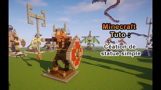Minecraft Tuto - statue simple du viking.