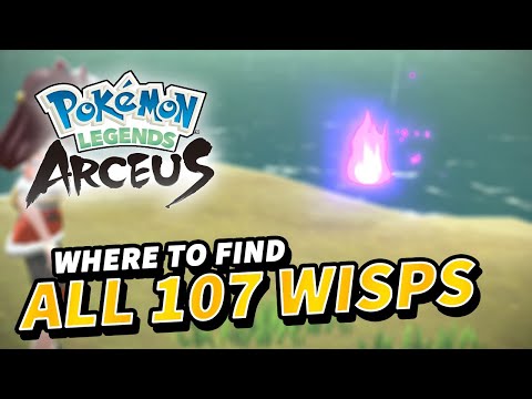 ALL 107 WISP LOCATIONS & REWARDS - "Eerie Apparitions in the Night" Request | Pokemon Legends Arceus