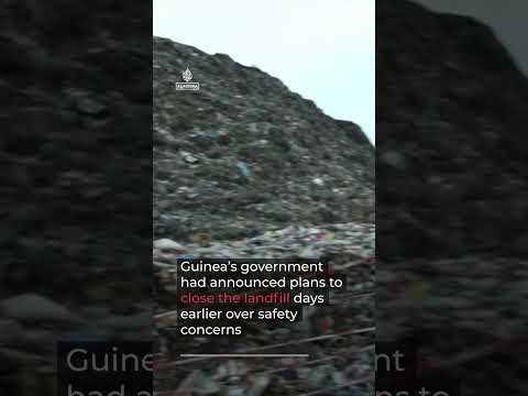 Landfill collapse kills 30 in Guinea’s capital after heavy rains | AJ #shorts