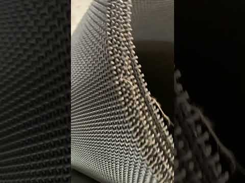 Woven spring steel wire mesh, for industrial