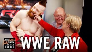 James Corden&#39;s Parents Invade WWE&#39;s Monday Night Raw