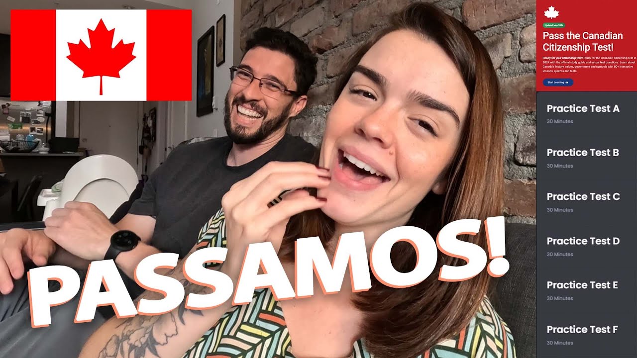 Tudo sobre a PROVA DA CIDADANIA CANADENSE | Guia oficial, aplicativo, simulados e como estudamos!