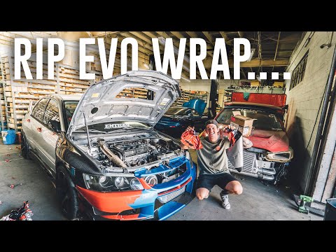 I CAN'T BELIEVE WE DID THIS.. UNWRAPPING MY EVO 8