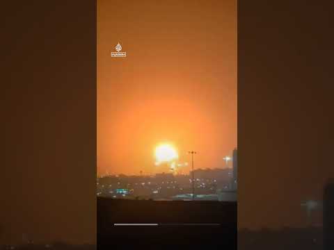 Fire erupts near industrial site in Saudi Arabia after Iranian strikes | AJ #shorts