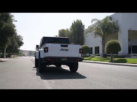 2020 Jeep Gladiator with a Gibson Cat-Back Single Exhaust System.