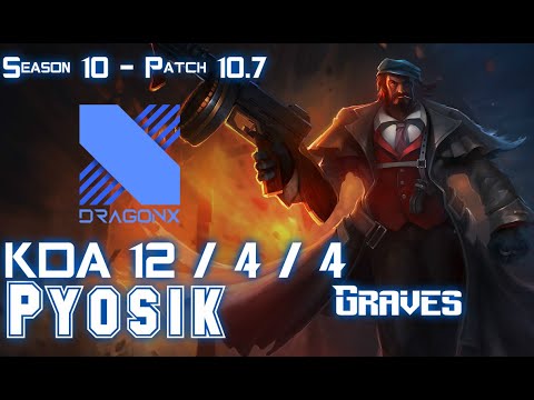 DRX Pyosik GRAVES vs TRUNDLE Jungle - Patch 10.7 KR Ranked