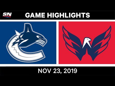 NHL Highlights | Canucks vs. Capitals – Nov. 23, 2019