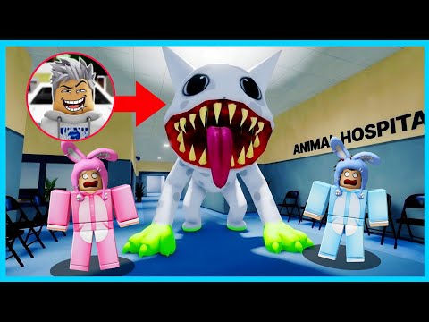 MIPAN & ZUZUZU Takut! AKUDAV Jadi Anomali Untuk Prank Di Animal Hospital! ROBLOX