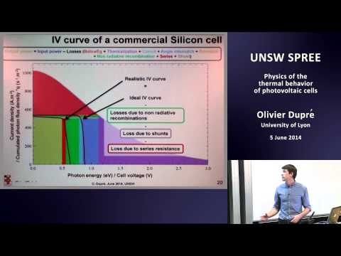 UNSW SPREE 201406-05 Olivier Dupre - Physics of the thermal behavior of PV cells