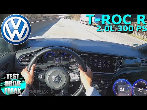 2021 VW T-ROC R 4MOTION 300 PS TOP SPEED AUTOBAHN DRIVE POV