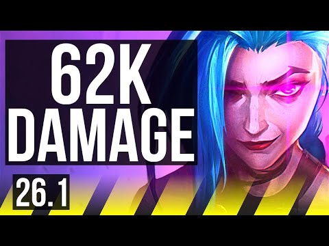 JINX & Thresh vs DRAVEN & Pyke (ADC) | 62K damage | EUW Master | 26.1