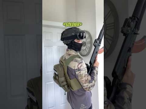 Pov: when a soldier plays airsoft 😂💀 #airsoft #darkhumour #airsoftguns