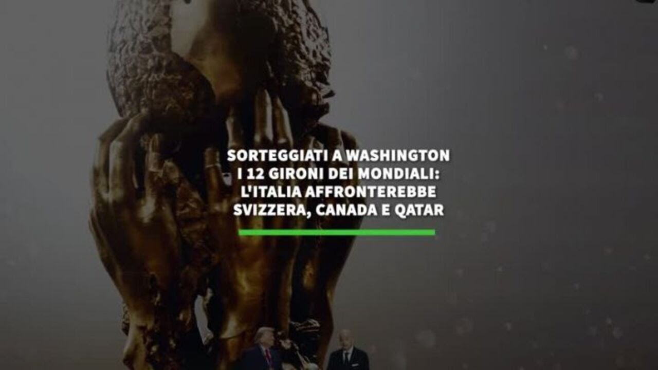 Sorteggiati i gironi dei Mondiali: l'Italia sfiderebbe Svizzera, Canada e Qatar