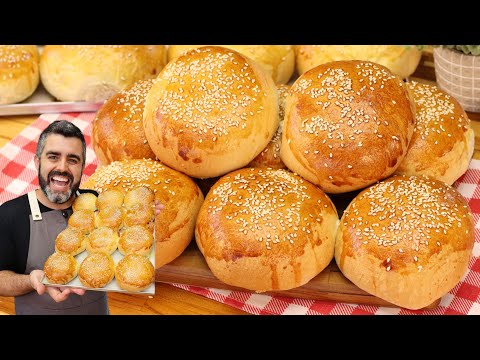 SALTY BAKED BURGER - SUPER FLUFFY DOUGH - COMPLETE SNACK - SIMPLE AND EASY