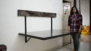 Wall mounted dining table - Space saving furniture