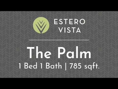 The Palm - 1 Bed 1 Bath, 705 sqft.