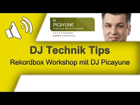 TECHNIK TIPS Rekordbox Workshop mit DJ Picayune bei der DJ-Bande und der Kampf mit dem Pegel