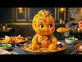 Cute AI Food Babies Eating World Foods Oddly Satisfying Relaxing ASMR