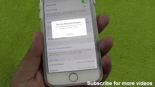 How To Enable & Fix Personal HotSpot on this account Contact Carrier Issue iOS 8 iPhone 6 or 6 plus