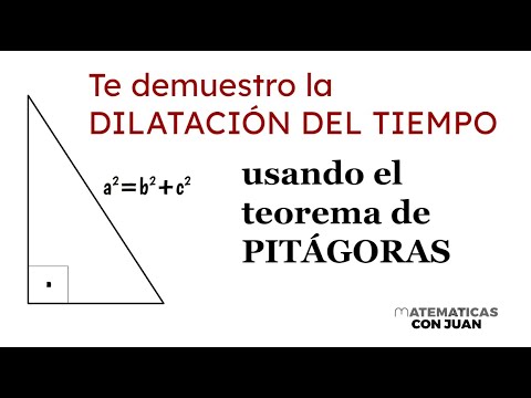 DILATACIÓN DEL TIEMPO DEMOSTRADA CON EL TEOREMA DE PITÁGORAS