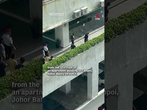 Woman arrested after 2 children fall from apartment building in JB