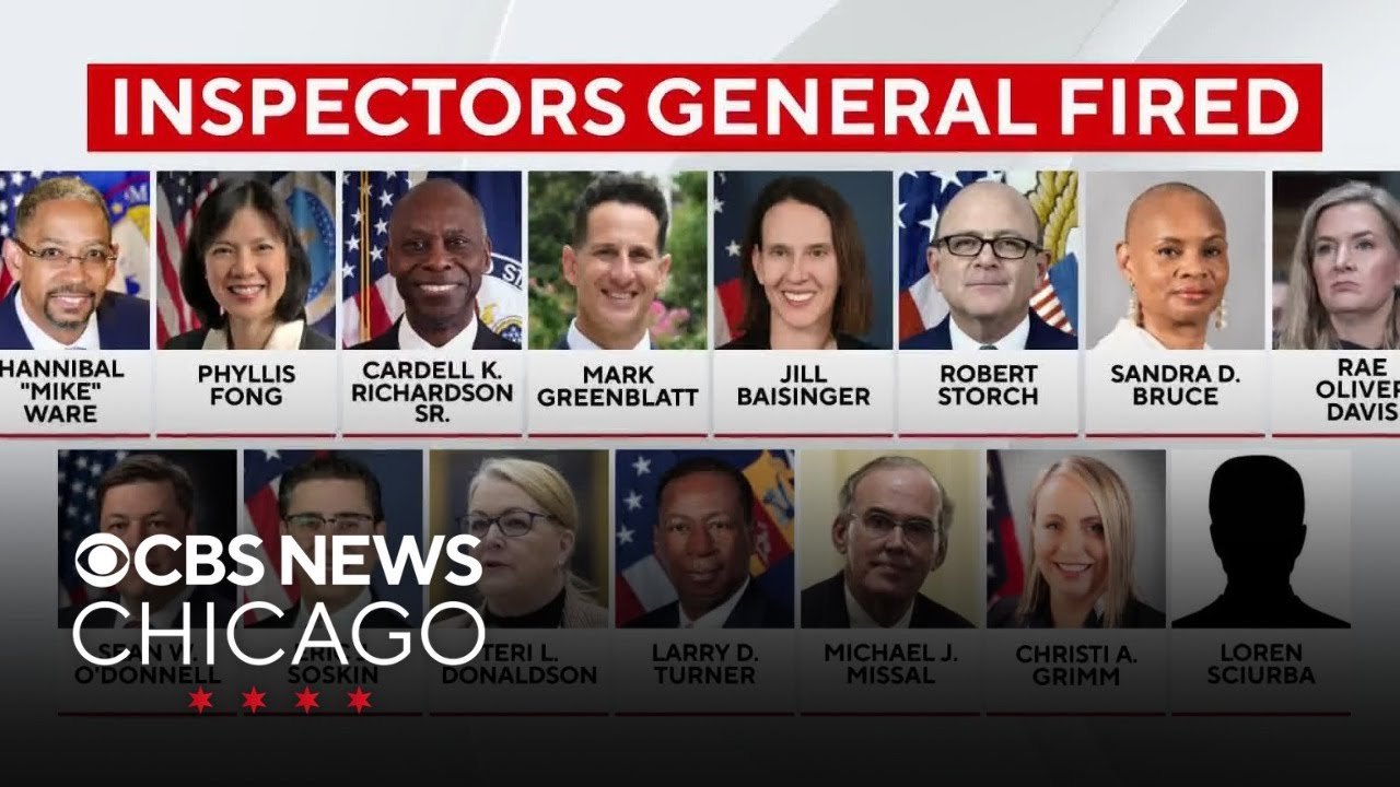President Trump fires over a dozen Inspectors General
